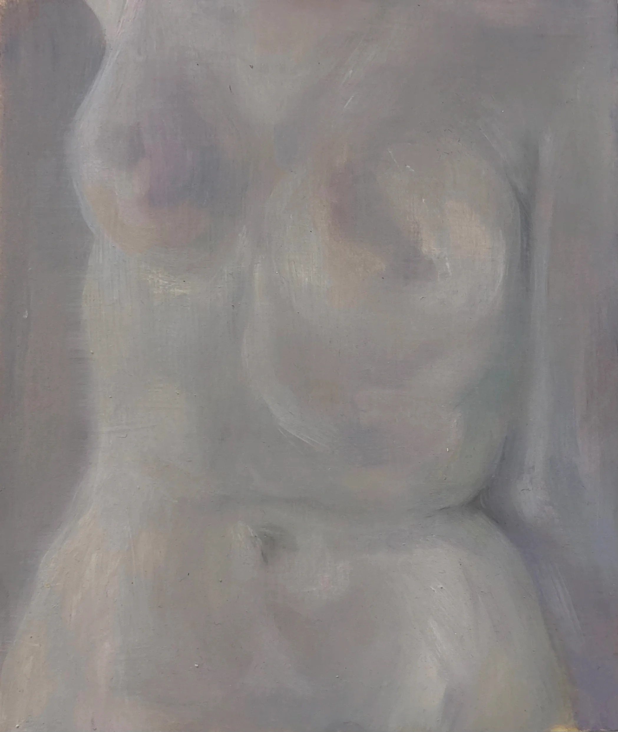 Torso |, Oil on paper on wood, 2024